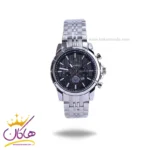 ساعت مچی الگانس زنانه فلزی نقره ای صفحه مشکی 4200/10