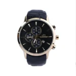 ساعت مچی الگانس مردانه چرم مشکی قاب طلایی G 1201/1