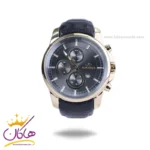 ساعت عقربه ای الگانس مردانه بند چرم مشکی قاب طلایی G 2097/7