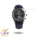 ساعت مچی الگانس زنانه بند چرم مشکی قاب طلایی L 1209/6