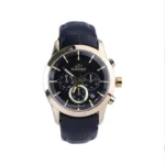 ساعت مچی الگانس زنانه بند چرم مشکی قاب طلایی L 1248/1