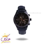 ساعت عقربه ای الگانس زنانه بند چرم مشکی قاب مشکی L2100/1