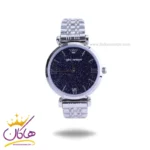 ساعت امپریو آرمانی زنانه استیل نقره ای صفحه سورمه ای براق AR 1925/2