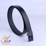کمربند چرم طبیعی مردانه مشکی Fashion