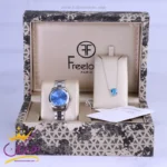 ست گردنبند و ساعت مچی فری لوک زنانه فلزی نقره ای FL.1.10462-6SET140