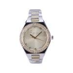 ساعت فری لوک زنانه فلزی قاب نگین صفحه طلایی FL.1.10398/3