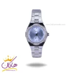 ساعت مچی فری لوک زنانه استیل نقره ای صفحه بنفش نگین دار FL.1.10466/2