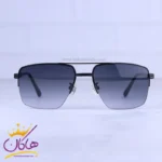 عینک آفتابی گوچی مردانه نیم فریم فلزی مشکی GG1351/4