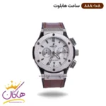 ساعت هابلوت زنانه بند چرم قهوه ای کرنوگراف 888/108