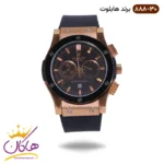 ساعت هابلوت مردانه کرنوگراف بند مشکی صفحه مشکی 888/30
