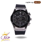 ساعت هابلوت مردانه بند رابر کرنوگراف صفحه مشکی 888/67