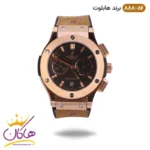 ساعت زنانه هابلوت کرنوگراف رزگلد صفحه مشکی 888/86