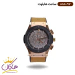 ساعت هابلوت مردانه بند رابر کرنوگراف صفحه اسکلتون 888/97