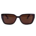 عینک آفتابی هرمس فریم مستطیل قهوه ای پلاریزه P 364/2