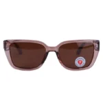 عینک آفتابی هرمس فریم مستطیل قهوه ای پلاریزه P 364/4