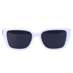 عینک آفتابی هرمس فریم مستطیل سفید پلاریزه P 364/6