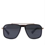 عینک آفتابی مردانه هابلوت فریم مربع مشکی طلایی H 019/1