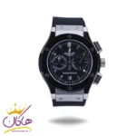 ساعت مچی هابلوت زنانه بند رابر مشکی کرنوگراف 888/51