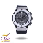 ساعت مچی هابلوت زنانه رابر صفحه اسکلتون کرنوگراف 888/160