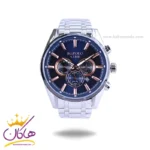 ساعت مچی جی جی پولو مردانه فلزی صفحه سورمه ای دو زمانه JPC.S03311D/2