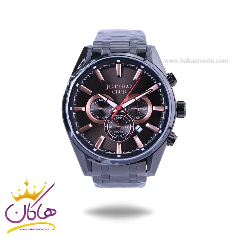ساعت مچی جی جی پولو مردانه فلزی مشکی JPC.S03311D/3 ساعت مچی جی جی پولو مردانه فلزی مشکی JPC.S03311D/3 - Image 1