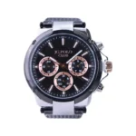 ساعت جی جی پولو مردانه فلزی بند حصیری مشکی JPC.B01536M/4