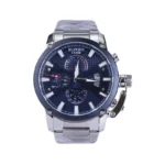 ساعت مچی جی جی پولو مردانه فلزی نقره ای صفحه سورمه ای JPC.0224s04058/3