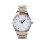 ساعت مچی لاکسمی زنانه فلزی طلایی قاب نگین دار 8135/2