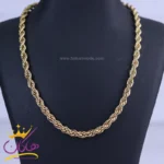 زنجیر طنابی طلایی استنلس استیل 1050