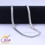 زنجیر استنلس استیل نقره ای مردانه مدل هرینگبون st 19145