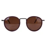 عینک آفتابی ماتریکس فریم گرد قهوه ای P 1916/3