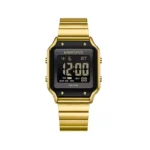 ساعت مچی نیوی فورس فلزی طلایی دیجیتالی قاب مربع 5046/2