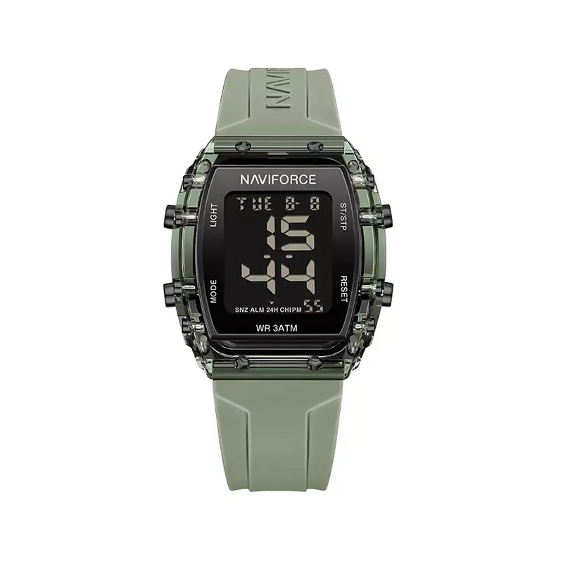 ساعت مچی زنانه نیوی فورس بند رابر سبز دیجیتالی 7102/3 ساعت مچی زنانه نیوی فورس بند رابر سبز دیجیتالی 7102/3 - Image 1