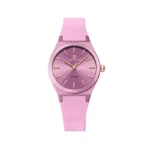 ساعت مچی عقربه ای زنانه نیوی فروس بند رابر صورتی NF 5056/3