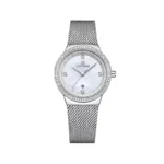 ساعت مچی نیوی فورس زنانه فلزی نقره ای قاب نگین دار L 5005/2