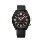 ساعت مچی عقربه ای نیوی فروس زنانه بند رابر مشکی 7103/1