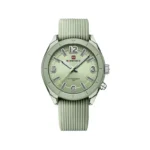 ساعت مچی عقربه ای نیوی فروس زنانه بند رابر سبز 7103/3