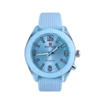 ساعت مچی عقربه ای نیوی فروس زنانه بند رابر آبی 7103/7