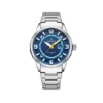 ساعت مچی نیوی فورس مردانه فلزی نقره ای صفحه آبی 8044/3