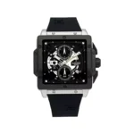 ساعت مچی نیوی فورس مردانه قاب مربع مشکی کرنوگراف NF 8064/1