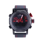 ساعت مچی دو زمانه مردانه نیوی فورس چرم مشکی 9094/1