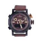 ساعت مچی دو زمانه مردانه نیوی فورس چرم قهوه ای 9094/3
