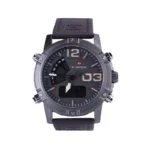 ساعت مچی نیوی فورس مردانه بند چرم قهوه ای دو زمانه 9095/5