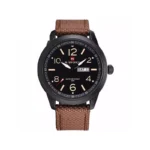 ساعت مچی زنانه نیوی فورس بند برزنت قهوه ای L 9101/5