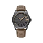 ساعت عقربه ای نیوی فورس مردانه بند چرم قهوه ای 9202/12