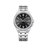 ساعت مچی نیوی فورس مردانه فلزی نقره ای صفحه مشکی 9226/1