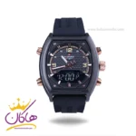 ساعت نیوی فورس مردانه بند رابر مشکی دو زمانه 9242/1
