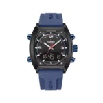 ساعت نیوی فورس مردانه بند رابر سرمه ای دو زمانه 9242/3