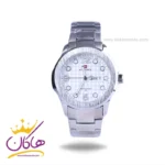 ساعت نیوی فورس مردانه فلزی نقره ای صفحه سفید 9244/2