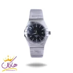 ساعت مچی امگا زنانه فلزی صفحه مشکی 66900666/4